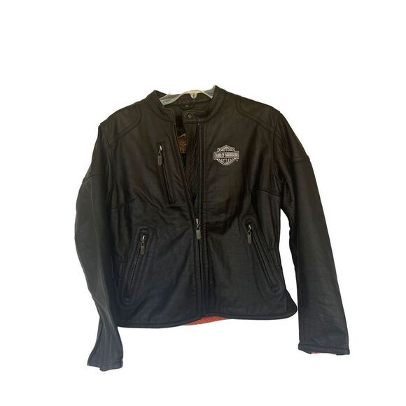 Harley Davidson Womens Riding Suit Leather Motorcycle Jacket & Pants Set Medium - Picture 5 of 16